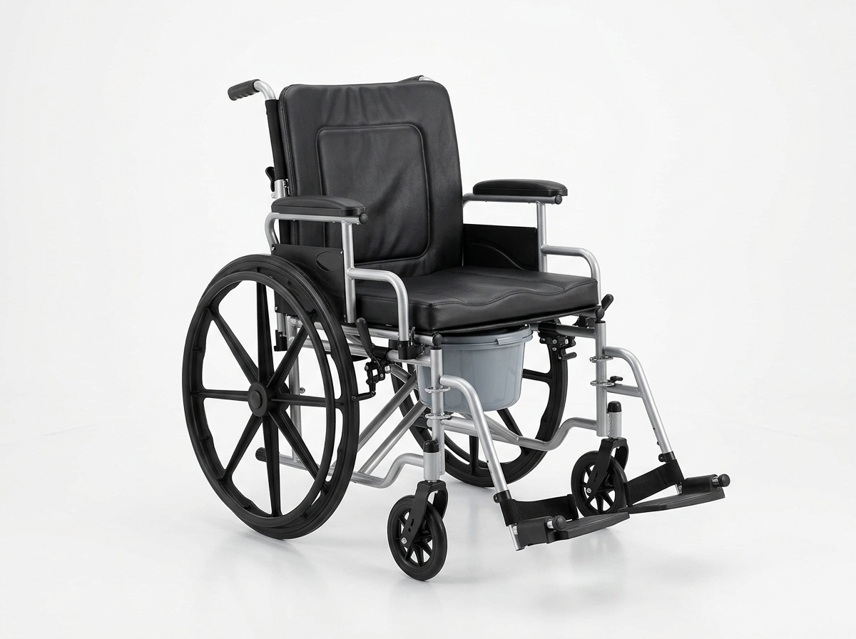 Foldable Wheelchair & Commode